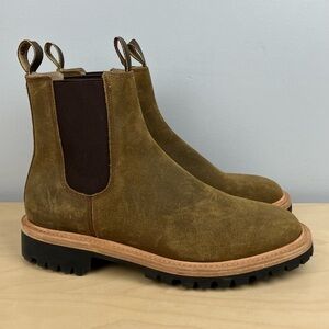 Taylor Stitch Men’s Size 8.0 The Ranch Boots Golden Brown Waxed Chelsea Boots